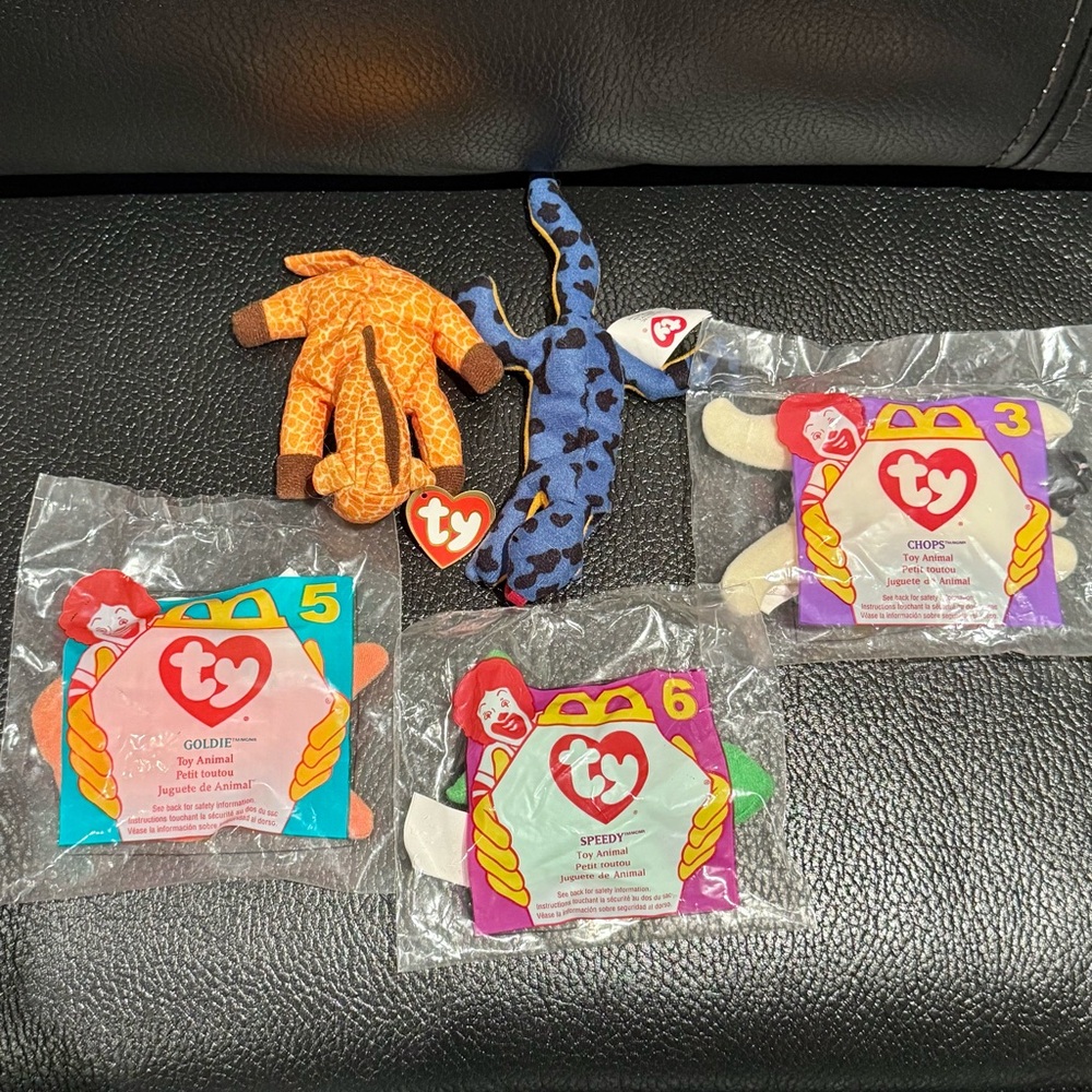 1993-1996 TY Teanie Beanie Babies McDonald’s Happy Meal Toys